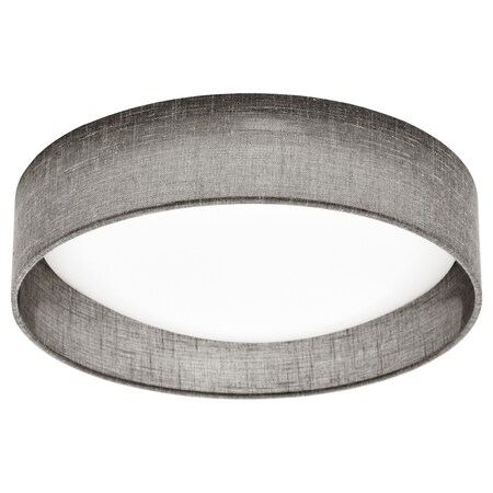 Dainolite Led Flush Mount, Satin Chrome Finish, Grey Shade, 487041 CFLD-1114-2423